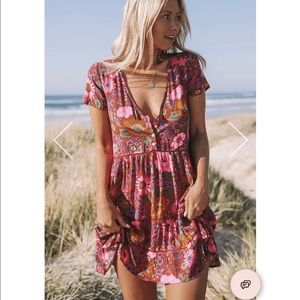 Desert Daisy Babydoll Mini Dress